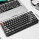Беспроводная клавиатура Keychron K2 Version 2 / Механическая / Red Switch / RGB подсветка / UKR / Светло-серая - изображение 3
