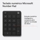 Бездротова цифрова клавіатура Microsoft Number Pad / Black Б/В - зображення 9