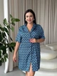 Домашня жіноча сорочка батал (3510) розмір 5XL - зображення 8