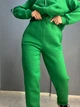 Штаны женские Pepper&mint 24-13 спортивные джоггеры резинка на талии утепленные M зеленые - изображение 3