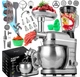 Кухонный планетарный комбайн Lehmann Mastic 3000 Вт с блендером и мясорубкой Серебристый + набор аксессуаров - изображение 1