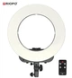 Кольцевой LED осветитель TRIOPO (14") с димером и дистанционным пультом - для портретной, бьюти и селфи съемки - изображение 1