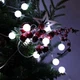 Гирлянда светодиодная Шарики на елку, 200 LED, 10мм, 10м, белый провод, Белый - изображение 3