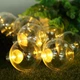 Світлодіодна гірлянда "Лампочки" 20 LED, 4см, 7м, від мережі 220В, Теплий білий - зображення 4
