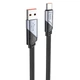 Дата кабель Hoco U119 Machine charging data USB to Type-C 5A (1.2m) Black - зображення 1