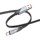 Дата кабель Hoco U119 Machine charging data USB to Type-C 5A (1.2m) Black - зображення 2
