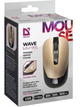 Мышь беспроводная Defender Wave mm-995, Gold, usb, оптическая (сенсор PixArt 3065), 800-1600 dpi, 3 кнопки, 1xAA (52994) - изображение 6