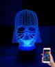 3d-светильник Дарт Вейдер (Звездные войны, Star wars), 3д-ночник, несколько подсветок (на bluetooth) - изображение 1