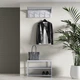 Вешалка настенная Fenster ЛТ-670 Светло-серая ДСП Урбан - изображение 3