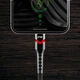 Кабель USB-C to Apple Lightning everActive CBB-1CIR 1m, USB 2.0, PD 27W, Black в оплетке с RGB подсветкой - изображение 4