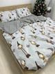 Комплект постільної білизни полуторний 150х210 Бязь Gold Luxe наволочки 50х70 Скандинавський гном - зображення 2