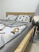 Комплект постільної білизни полуторний 150х210 Бязь Gold Luxe наволочки 50х70 Скандинавський гном - зображення 5