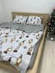 Комплект постільної білизни полуторний 150х210 Бязь Gold Luxe наволочки 50х70 Скандинавський гном - зображення 7