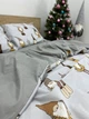 Комплект постільної білизни полуторний 150х210 Бязь Gold Luxe наволочки 50х70 Скандинавський гном - зображення 8