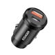 Автомобильное зарядное устройство ESSAGER PD30W / QC3.0 Shangrui mini, Black - изображение 1