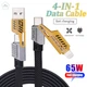 Кабель WUW X207 USB А - USB С/Lightning - Type C/4в1 Черный (6972573336524) - изображение 2