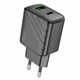 Зарядний пристрій Hoco CS23A 1USB 1USB-C PD/QC 30W Black - изображение 6