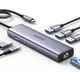 USB Хаб UGREEN CM512 6 in 1/USB-C/HDMI/3xUSB 3.0/USB-C PD/Gigabit Ethernet/Grey (UGR-15598) - зображення 2