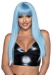 Довга блакитна перука Leg Avenue Long straight bang wig Blue, гладка, 61 см - зображення 1