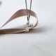Серебряная подвеска кулон Янгол с Белым камнем серебро 925 пробы 3287 1.00г - изображение 4