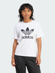 Футболка бавовняна жіноча Adidas Originals Trefoil Tee IR9534 M White (4066757403446) - зображення 1