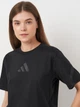 Футболка хлопковая женская Adidas W Z.N.E. Tee JE7846 S Black/Black (4067894820264) - изображение 4