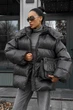 Пуховик Jadone Fashion Тайм ONE SIZE графит - изображение 1