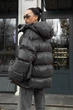 Пуховик Jadone Fashion Тайм ONE SIZE графит - изображение 6