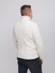 Свитер мужской молочный теплый с горлом и косами 230-570-1 XL - изображение 9