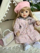 Велика вінілова лялька ручної роботи Reborn Baby Doll зі справжнім світлим волоссям та блакитними очима. - зображення 2