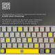 Клавиатура механическая беспроводная EPOMAKER EP64 60% Mulan Switch Hot-Swap RGB UA Wireless/Bluetooth/USB White (EP64-W-M) - изображение 13