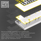 Клавиатура механическая беспроводная EPOMAKER EP84 Plus 75% Wisteria Linear Switch Hot-Swap RGB UA Wireless/Bluetooth/USB White (EP84-W-WL) - изображение 15