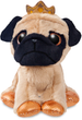 Maskotka Aurora Pug Pieska 18 cm (5034566608795) - obraz 1