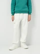 Детские теплые спортивные штаны-джоггеры для девочки Minoti 20fleece51 41398TEN 128-134 см Белые (5063025364200) - изображение 1