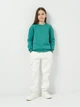 Детские теплые спортивные штаны-джоггеры для девочки Minoti 20fleece51 41398TEN 128-134 см Белые (5063025364200) - изображение 3