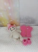М'яка плюшева іграшка handmade Котик у комбінезоні 32 см в'язаний гачком амігурумі - зображення 4