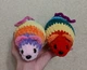 М'які плюшеві іграшки handmade Мишенята 15 см райдужні 2 шт в наборі в'язані гачком амігурумі - зображення 1