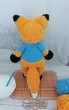 М'яка іграшка handmade Лисичка 39 см в'язана гачком амігурумі - зображення 3