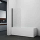 Шторка для ванны Qtap Standard BLM407513APL стекло Pear 6 мм, 75x130 см, левая - изображение 7