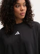 Футболка хлопковая оверсайз короткая женская Adidas W 3S Sj Tlr T JD4998 M Black/White (4067902972183) - изображение 9
