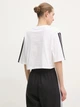 Футболка хлопковая оверсайз короткая женская Adidas W 3S Sj Tlr T JD4999 L White/Black (4067902192727) - изображение 7