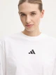Футболка хлопковая оверсайз короткая женская Adidas W 3S Sj Tlr T JD4999 S White/Black (4067902192741) - изображение 9