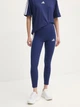 Спортивные леггинсы для фитнеса женские Adidas W 3S Sj Leg JE0067 XS Dkblue/White (4067902880266) - изображение 1