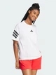 Футболка хлопковая женская Adidas W Fi 3S Tee JE0238 XS White (4067891020438) - изображение 3