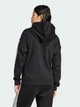 Толстовка на флисе на молнии с капюшоном женская Adidas W 3S Fl Fz Hd JE1283 XL Black/White (4067902074153) - изображение 6