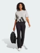 Футболка хлопковая оверсайз короткая женская Adidas W Bl Sj Bf T JG8738 S Mgreyh/Black (4067902908076) - изображение 3