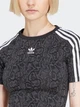 Футболка хлопковая короткая женская Adidas Originals Snake Baby Tee JI8408 XL Black/Multco (4067905535989) - изображение 8