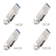 USB Флешка 2в1 16GB Type-C/USB 3.0 для телефона / компьютера HOCO Wise USB3.0 UD8 Серый - изображение 4