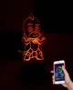 3d-светильник Гекко (Герои в масках), 3д-ночник, несколько подсветок (на bluetooth) - изображение 1