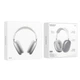 Наушники беспроводные с микрофоном bluetooth Borofone Elegant BT headphones BO22 |BT5.3, AUX/TF| Silver - изображение 5